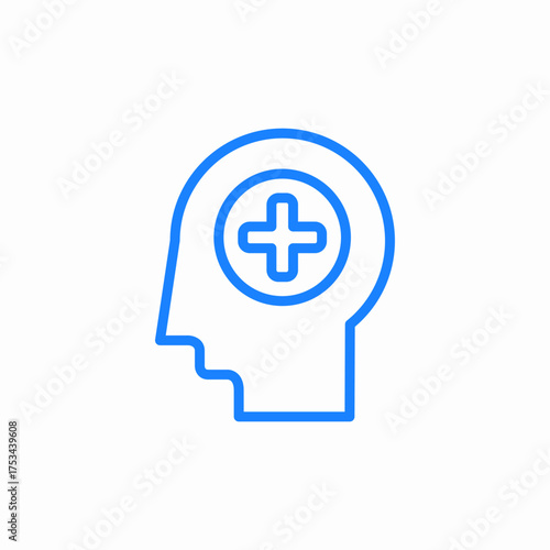 mental health icon sign vector
