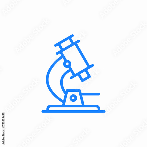 microscope lab icon sign vector
