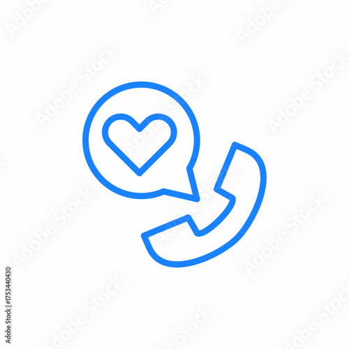 romantic conversation icon sign vector