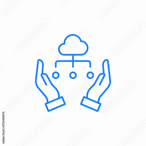 safe computing icon sign vector