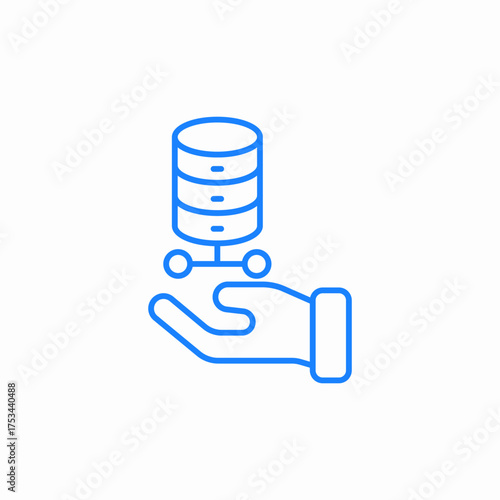 safe database icon sign vector
