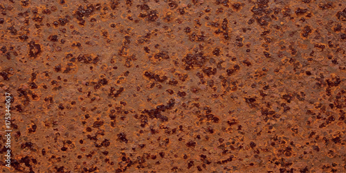 Heavily rusted metal surface texture for industrial background designs and concepts