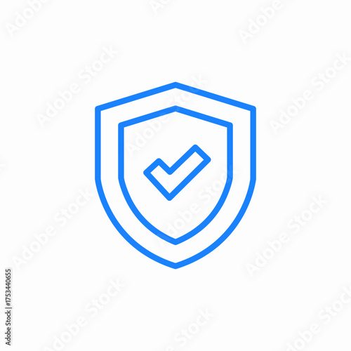 shield protection icon sign vector