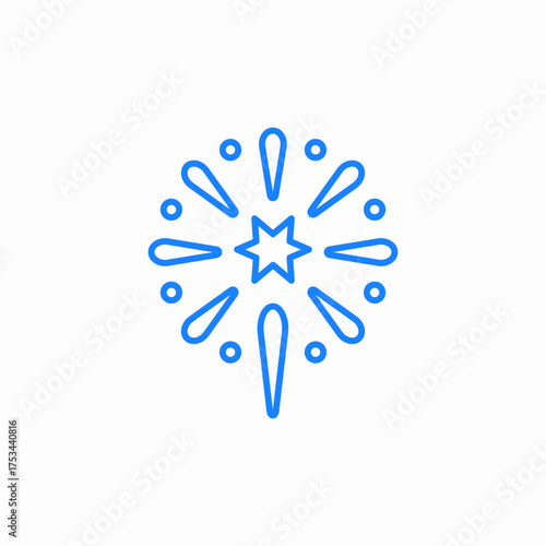 star fireworks icon sign vector