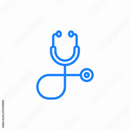 stethoscope medical icon sign vector