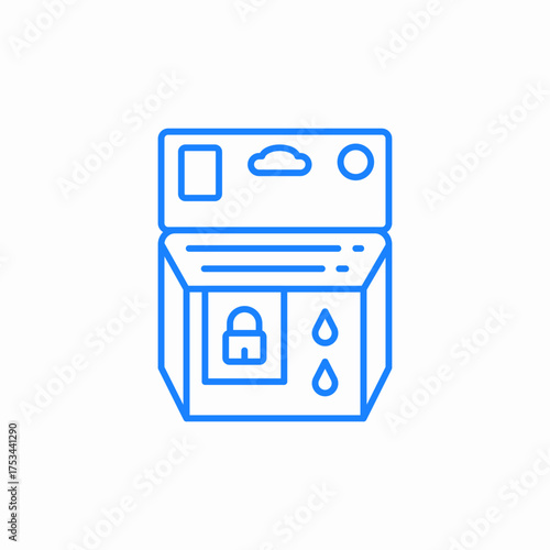 toner cartridge icon sign vector