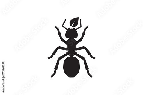 Worker Ant Carrying Leaf Vector Design Leaf Carrying Ant Artwork Vector Art