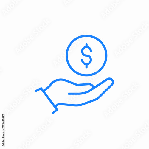 safe earning icon sign vector