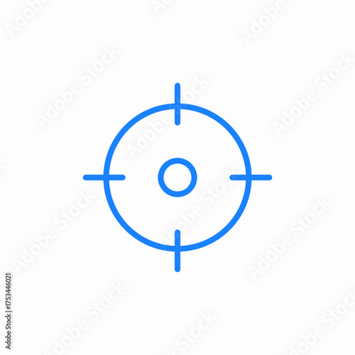 target focus icon sign vector
