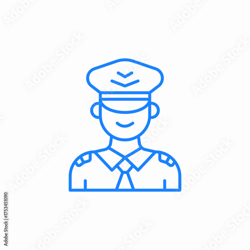 airplane pilot icon sign vector