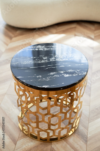 Wallpaper Mural A golden chandelier with many light bulbs. Style, minimalism and luxury, Torontodigital.ca