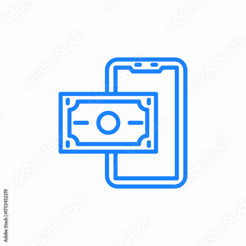 digital money icon sign vector