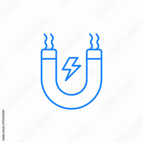 electro magnetic icon sign vector