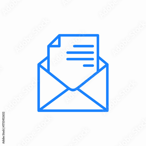 letter invoice icon sign vector