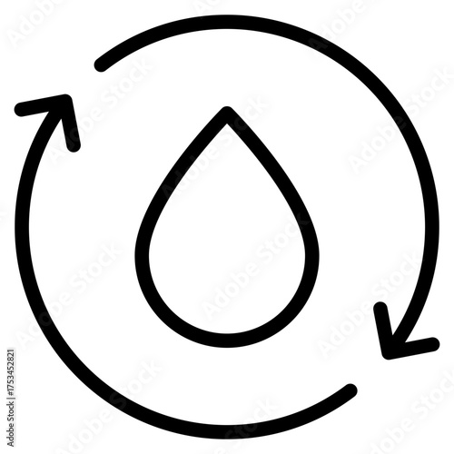 Hydrology icon in vector illustration