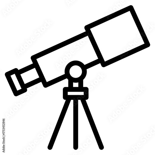 Astronomy icon in vector illustration