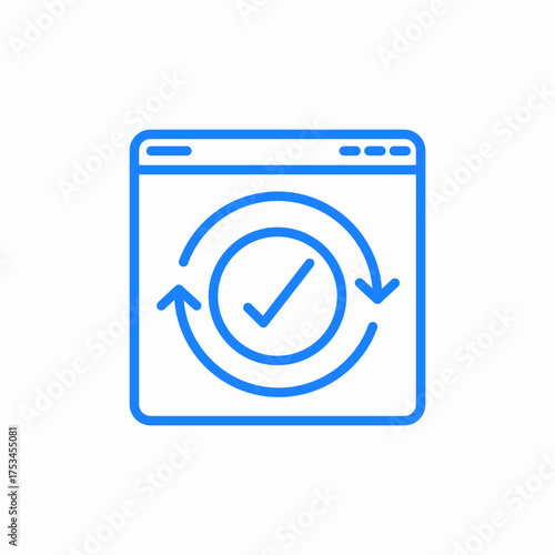system update icon sign vector