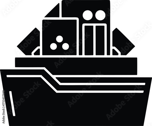 Dividend Archive vector icon.