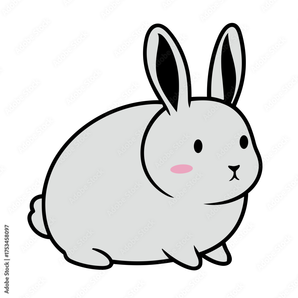 Fototapeta premium vector illustration of a rabbit