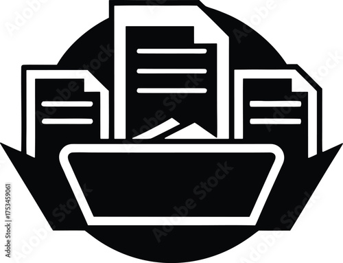 Equity Archive vector icon.