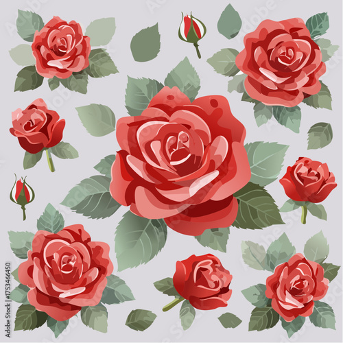 Hintergrund rote Rosen