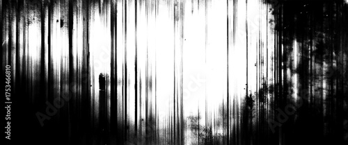 Vector scary old black and white grunge wall, horror wall