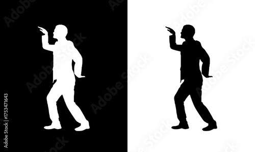 Frankenstein monster silhouette vector illustration. Halloween monster silhouette black, Halloween, monster silhouette vector illustration, Frankenstein monster black silhouette vector, illustration, 