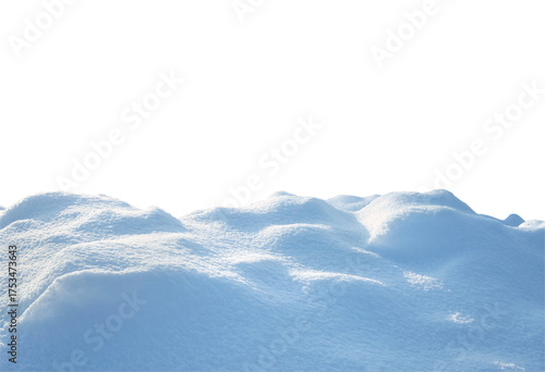  Sparkling Christmas Snow Pile PNG on Transparent Background