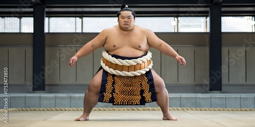 a japanese sumo fighter	