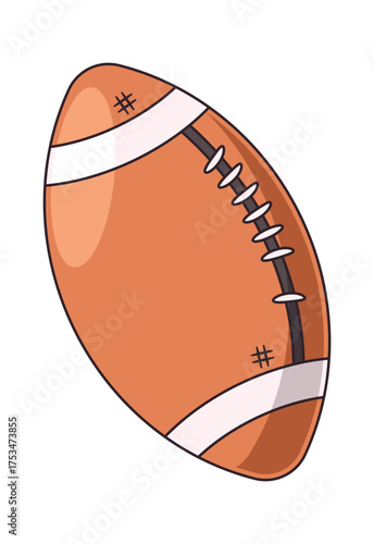 American football game lace-up ball