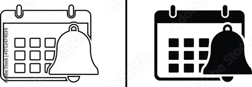 Reminder: The Calendar's Notification: A visually striking calendar icon, complete with a bell, symbolizes the essence of timely reminders and important dates.