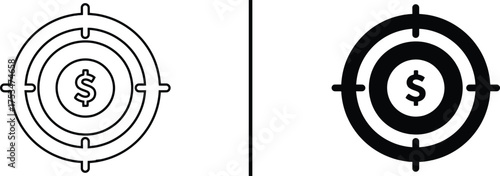 Financial Bullseye: A direct representation of financial objectives and strategies, illustrating the core concept of financial precision and targeted results.