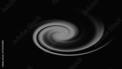 Obraz na plátně Gritty monochrome swirl vortex, a dark, spiraling abyss