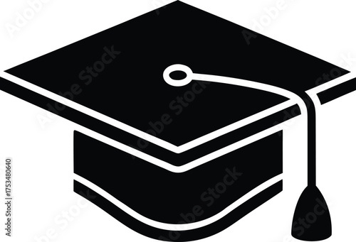 Graduation Cap Icon Symbol of Academic Achievement and Education Success Symbolizing Graduation Ceremony and Educational Attainment