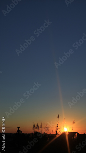 Golden Sunrise Over Quiet Horizon