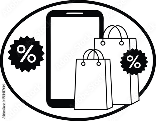 Cyber Monday sale illustration design. Online shopping Cyber Monday design. Cyber Monday discount banner design. Modern Cyber Monday background design. Digital  Big sale Cyber Monday promotion design