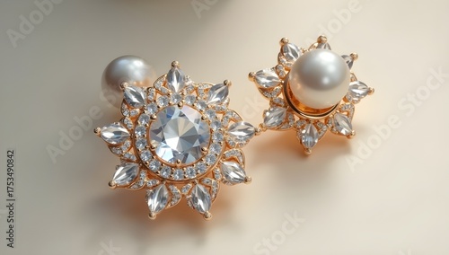 silver earrings with diamonds