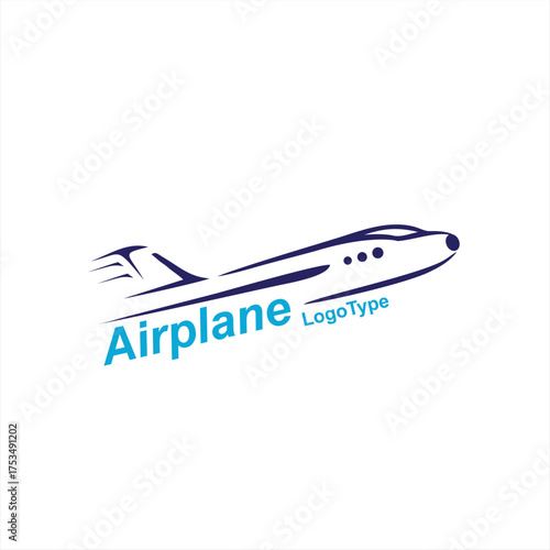 Modern Airplane Logo Design for Travel Business