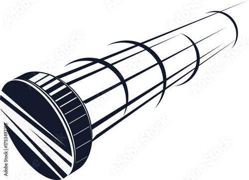 Flying Hockey Puck Illustration