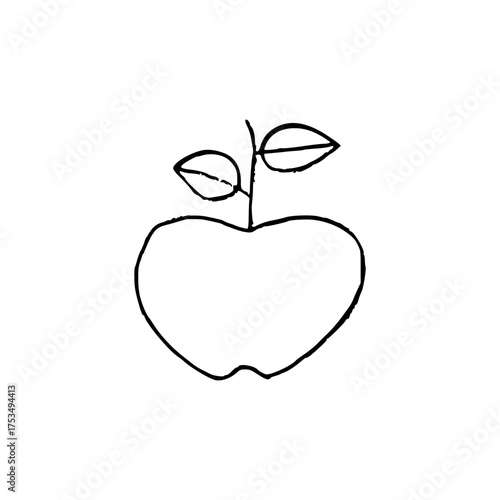 apple with leaf