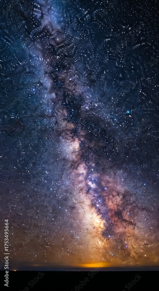 custom made wallpaper toronto digitalThe Milky Way Galaxy Shining Brightly Over the Horizon
