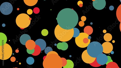 Bokeh is a texture of colored moving circular disks or particles.