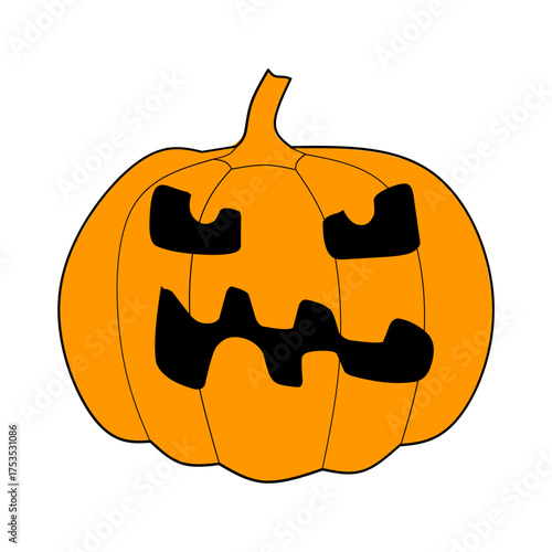Halloween Pumpkin Illustration