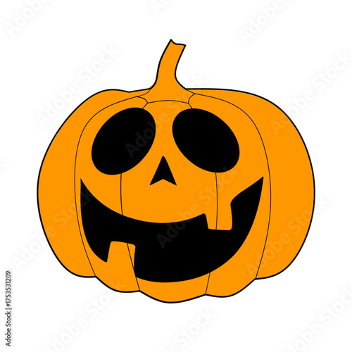 Halloween Pumpkin Illustration