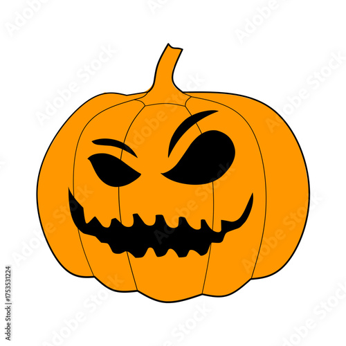 Halloween Pumpkin Illustration