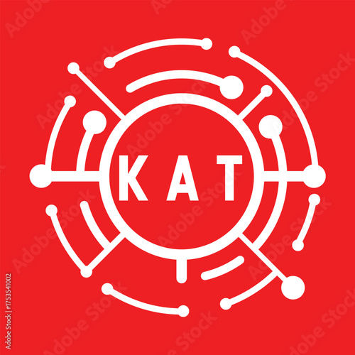 KAT letter design. KAT letter technology logo design. KAT Monogram logo design for an entrepreneur and business