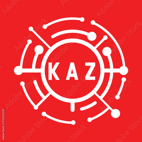 KAZ letter design. KAZ letter technology logo design. KAZ Monogram logo design for an entrepreneur and business