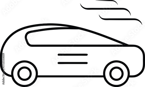 Car Air Purifier Line Art Transparent Background