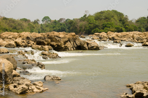 Ben Cu rapids. Dong Nai River. Cat Tien National Park. Vietnam.