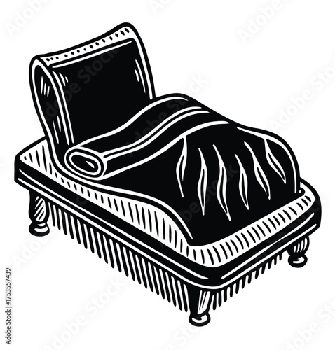 Antique Bed Warmer Illustration Old-Fashioned Night Comfort